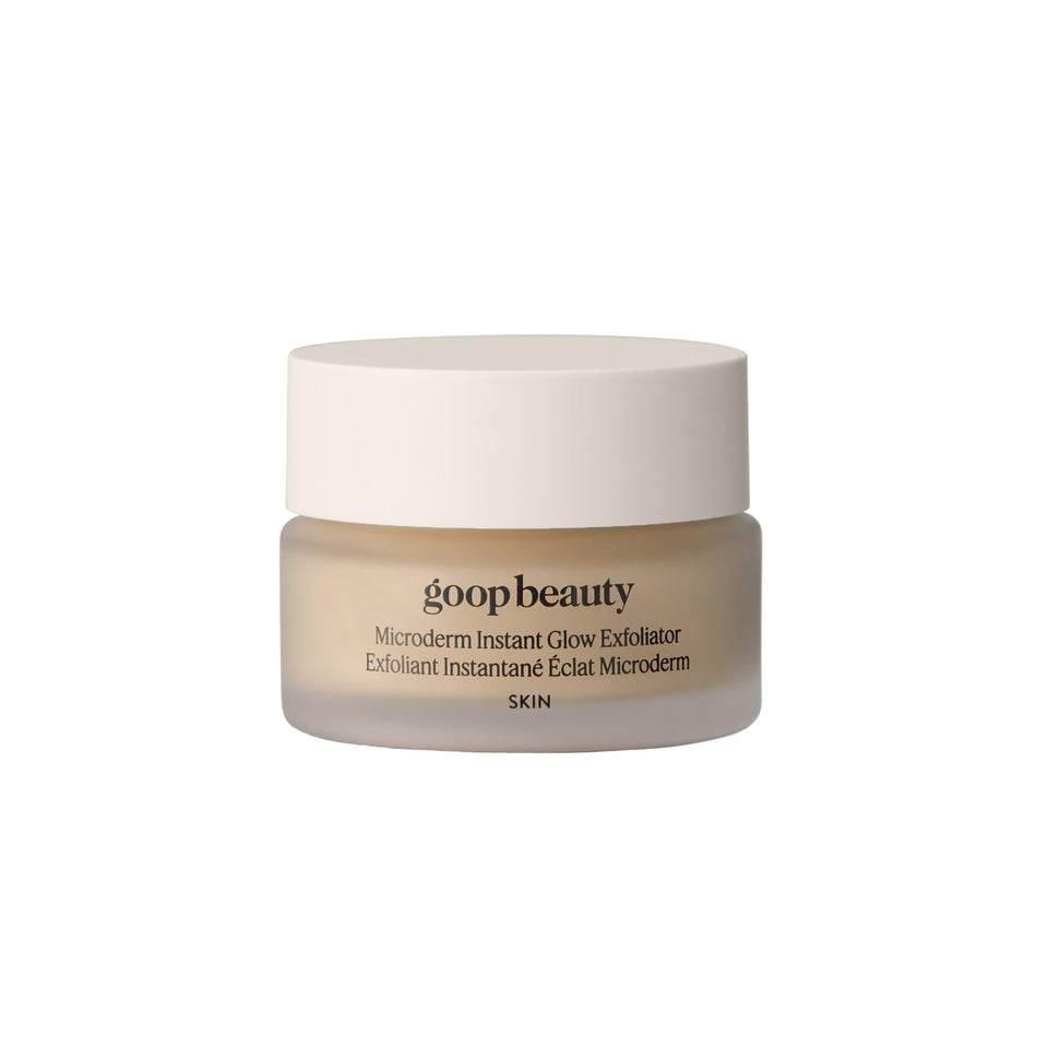 goop mini microderm front packaging showing product and benefits