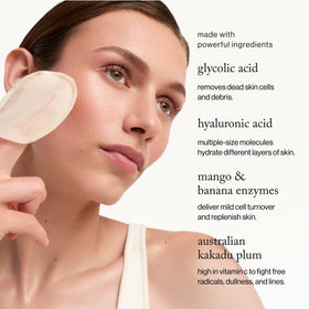 goop pad saturated with glycolic solution highlighting concentration and smooth coverage