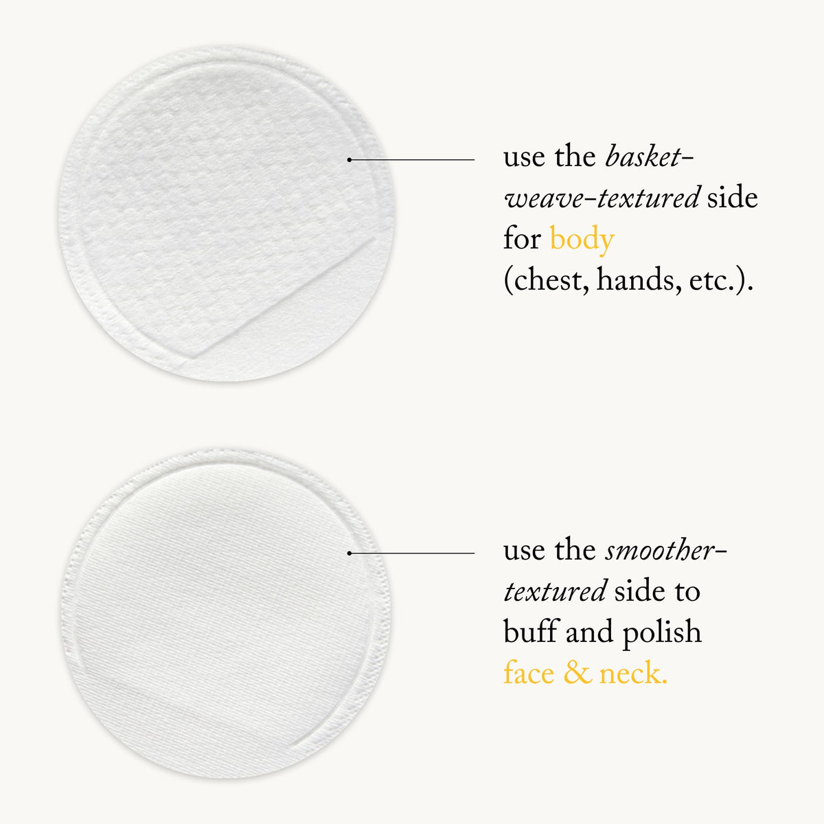 goop pads held in hand to show size and scale for precise coverage and control