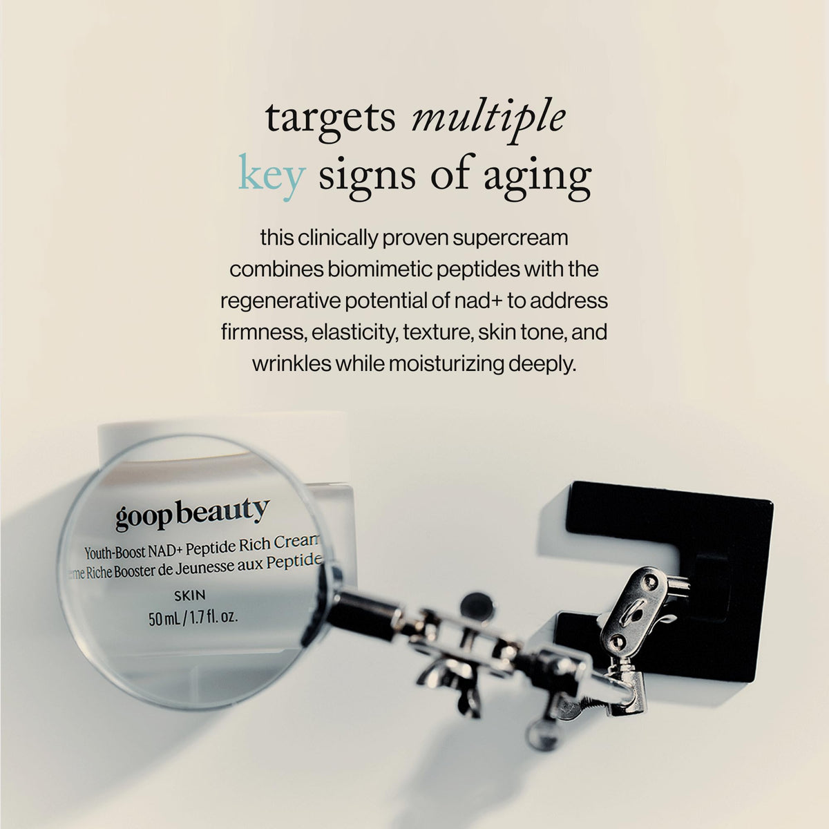 goop clinical results chart visualizing firmness and wrinkle improvement