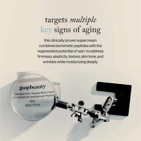 goop clinical results chart visualizing firmness and wrinkle improvement