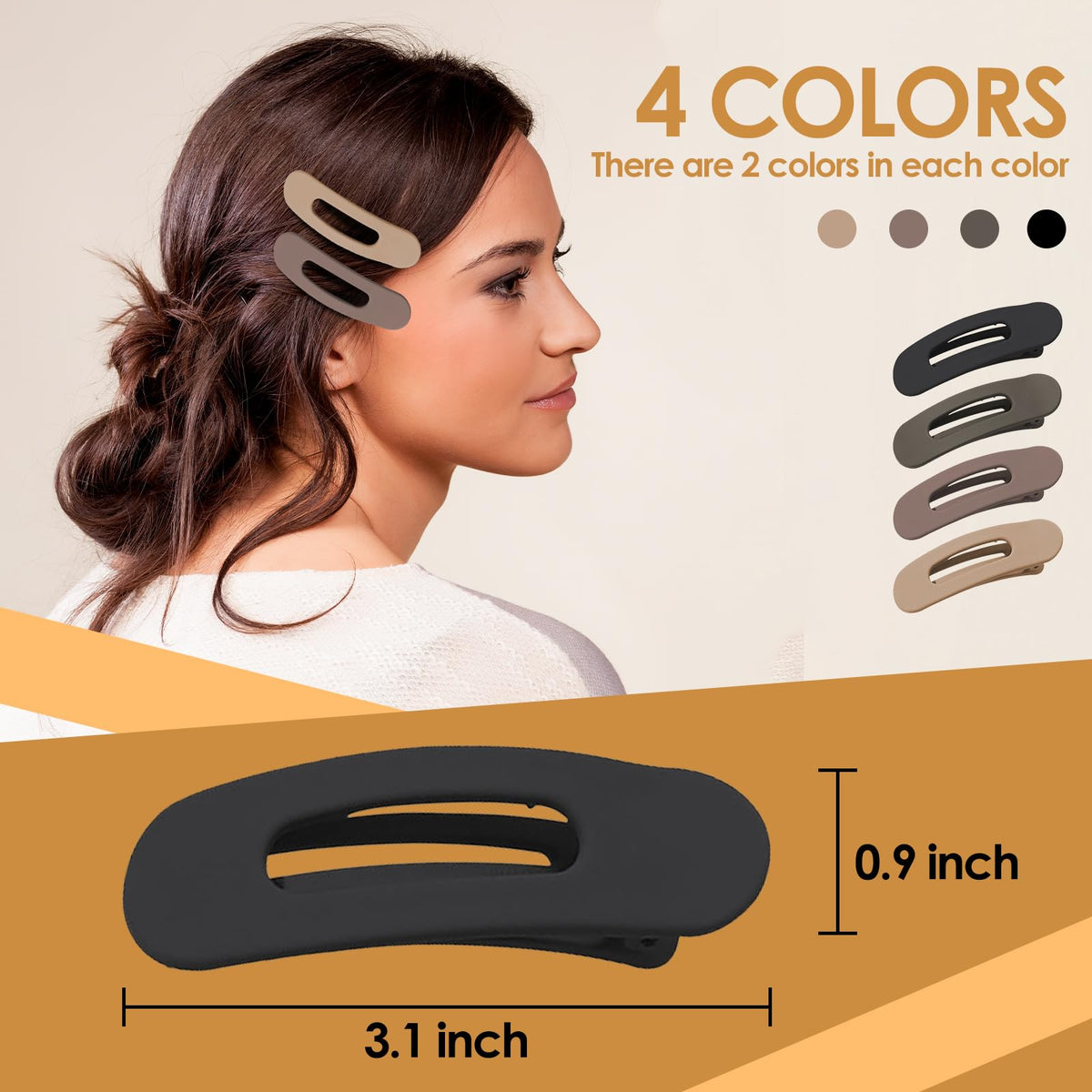 GOOWEAYY close-up of matte clip surface highlighting non-slip texture and gentle grip