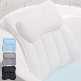 GORILLA GRIP front view bath pillow showing full ergonomic support and comfort