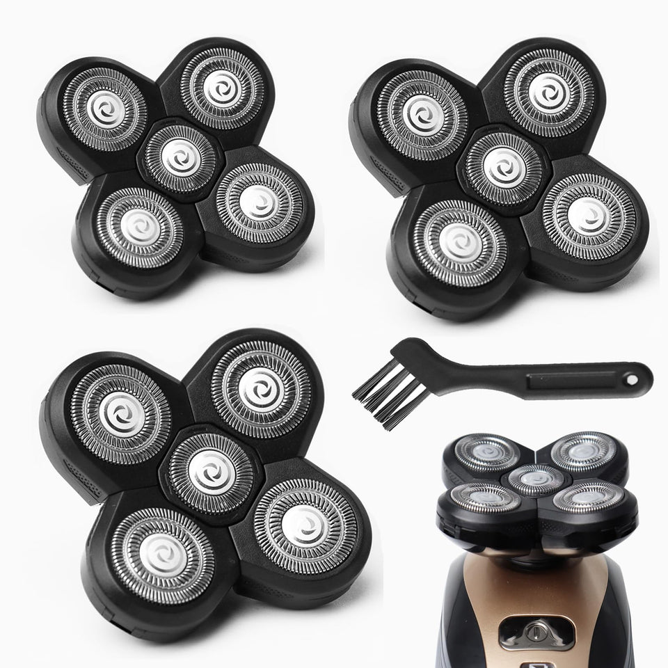 GORLENT front packaging with three replacement heads, showing value and contents