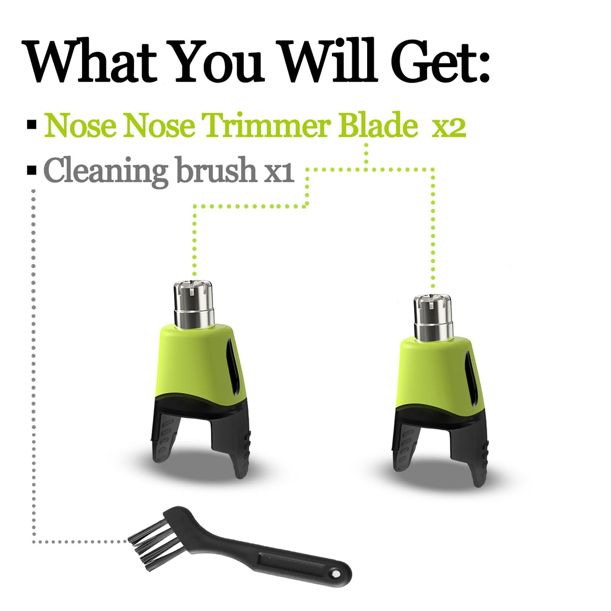 GORLENT rinsing replacement head under tap for easy hygienic cleaning