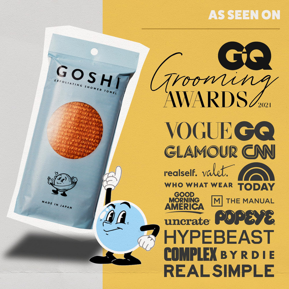 GOSHI shot of dual handles illustrating secure grip and controlled pressure