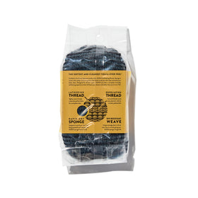 GOSHI close-up of woven fiber texture showing dual threads for gentle exfoliation benefit