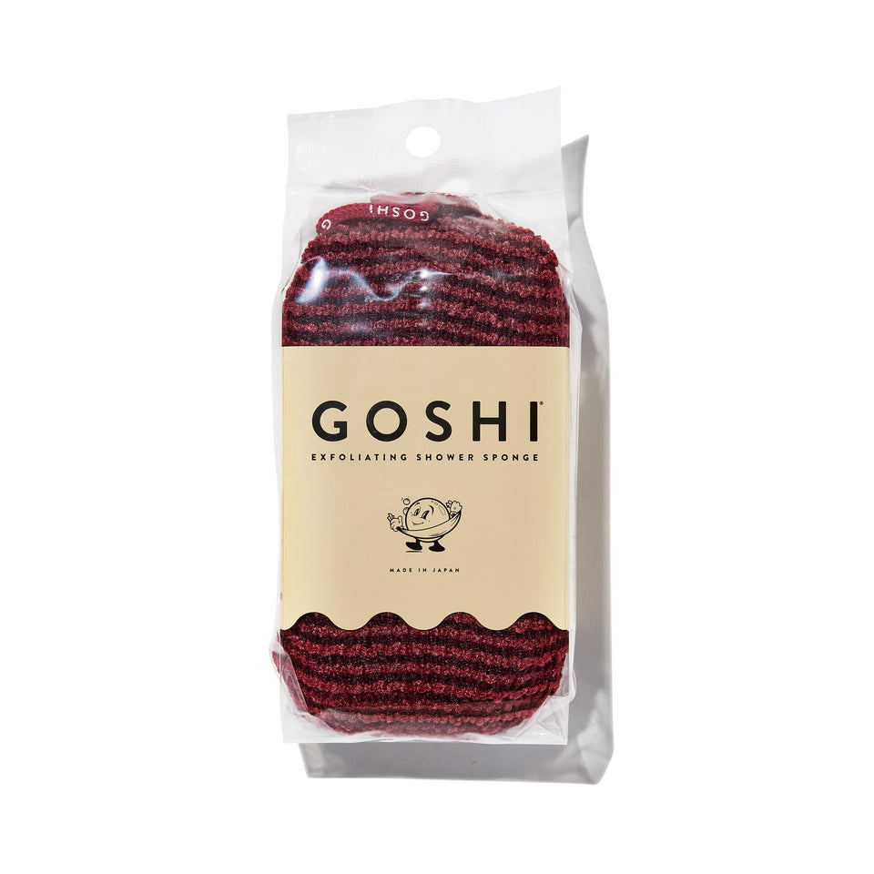 GOSHI brick red sponge front view shows durable weave and modern color benefit