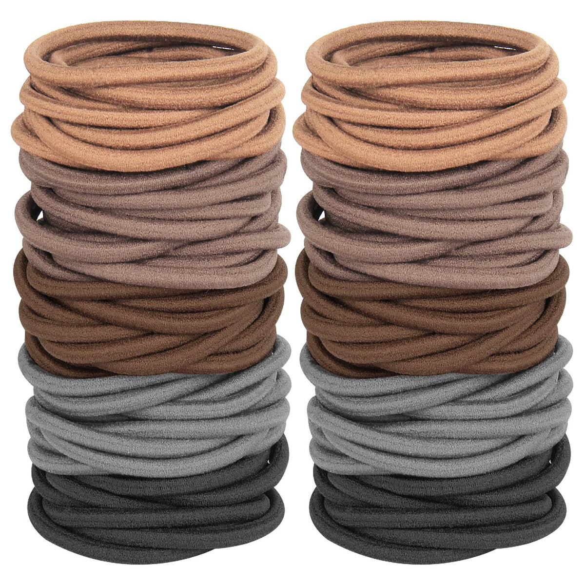GOSICUKA front pack showing 120 neutral hair elastics and convenience