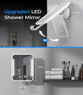 Gospire LED lighting active illustrating adjustable brightness for grooming
