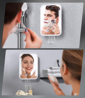 Gospire lifestyle shot in a shower showing convenient no-drill installation