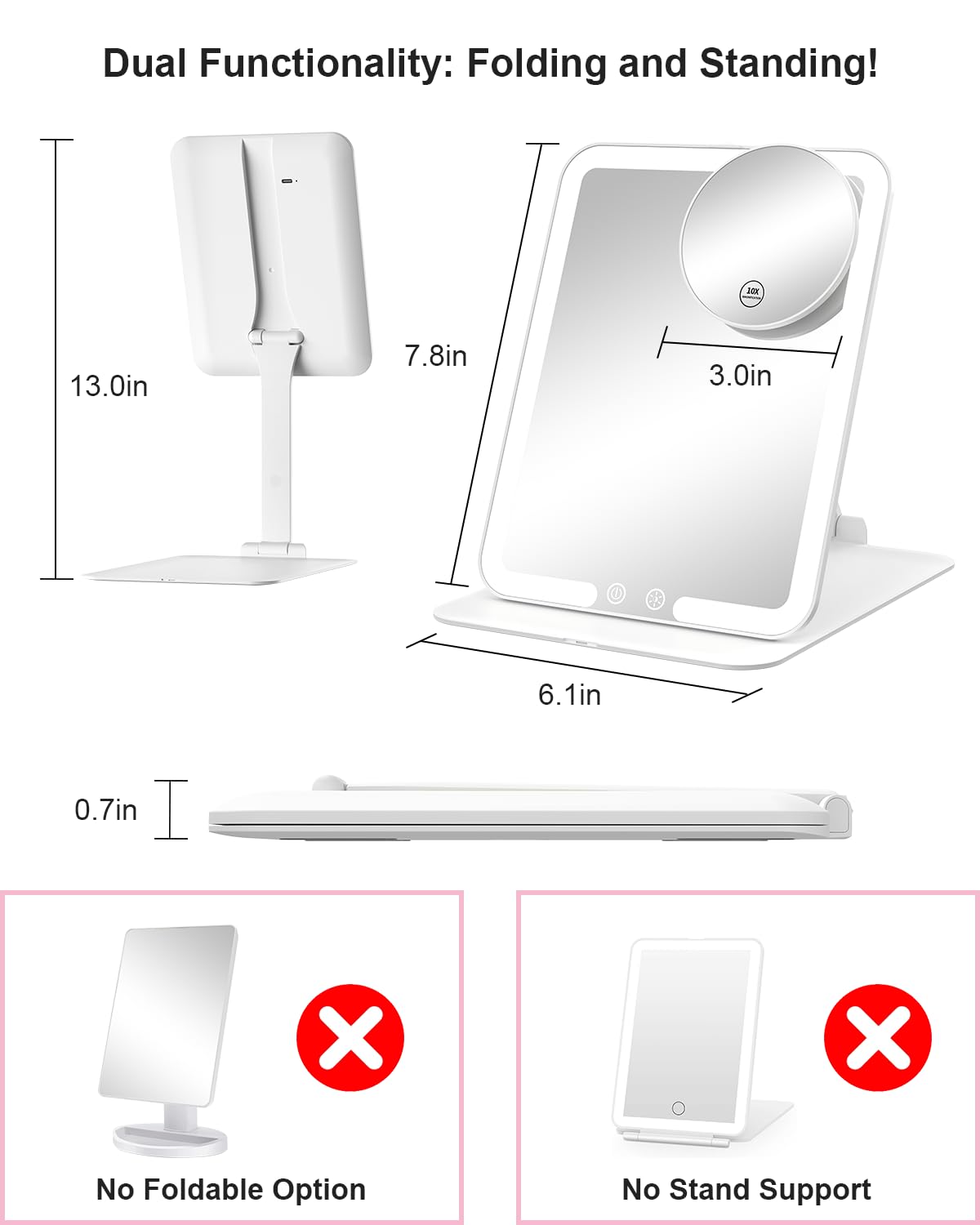 Gospire open on adjustable stand demonstrating flexible viewing angles