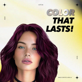 got2b swatches on bleached hair illustrating vibrant amethyst chrome payoff
