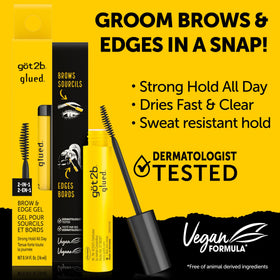 got2b clear gel texture on applicator illustrating quick-dry, non-sticky formula