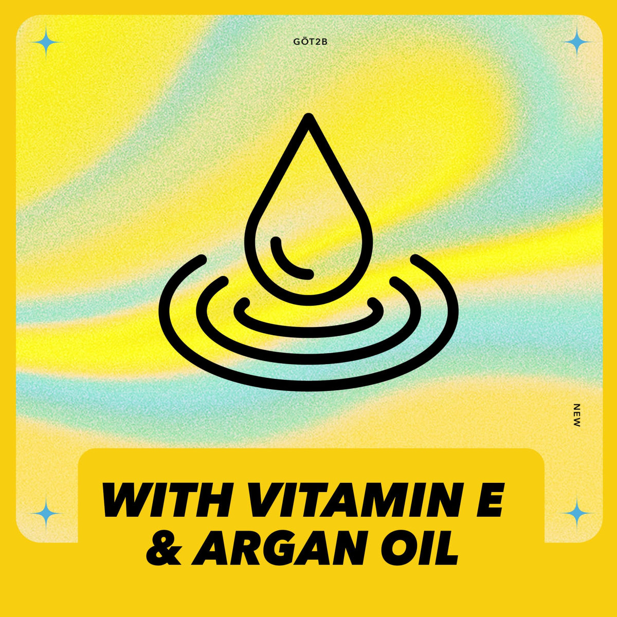 got2b ingredient label listing aloe vera vitamin E and argan oil