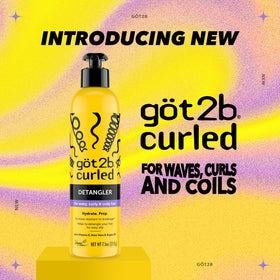 Got2B detangler texture on palm, shows lightweight slip for easier combing