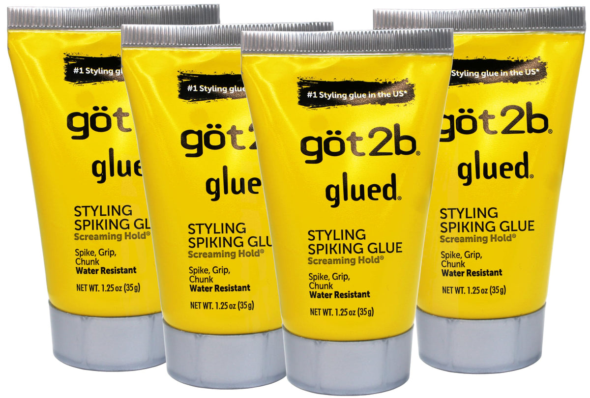 got2b glued front packaging shows four tubes and product branding with durable hold