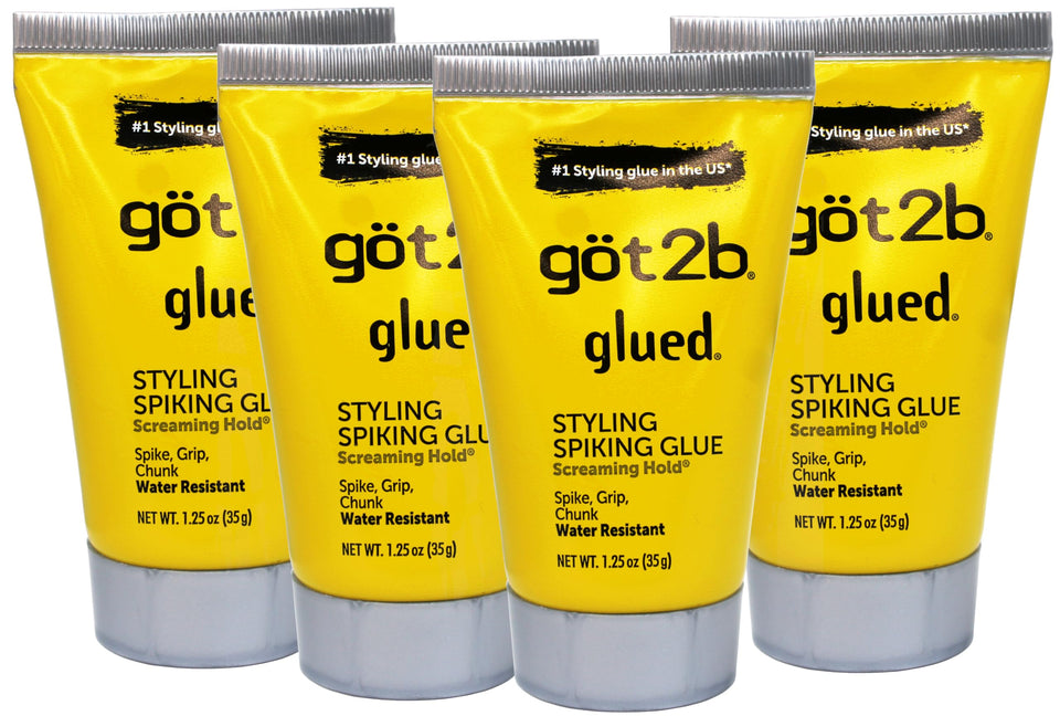 got2b glued front packaging shows four tubes and product branding with durable hold