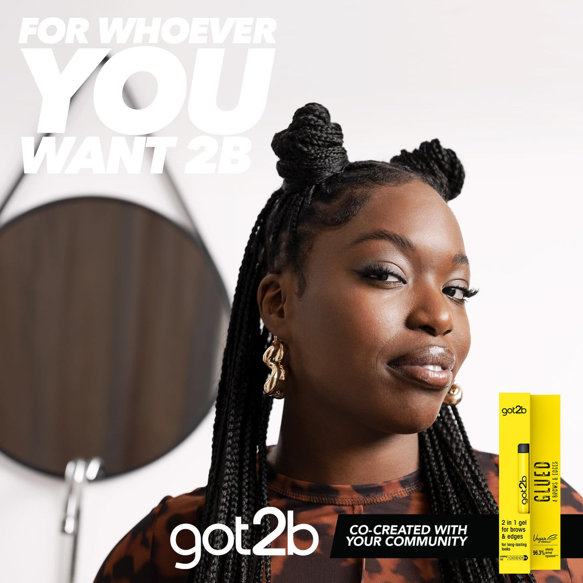 got2b wand applying gel to brow demonstrating easy-application benefit