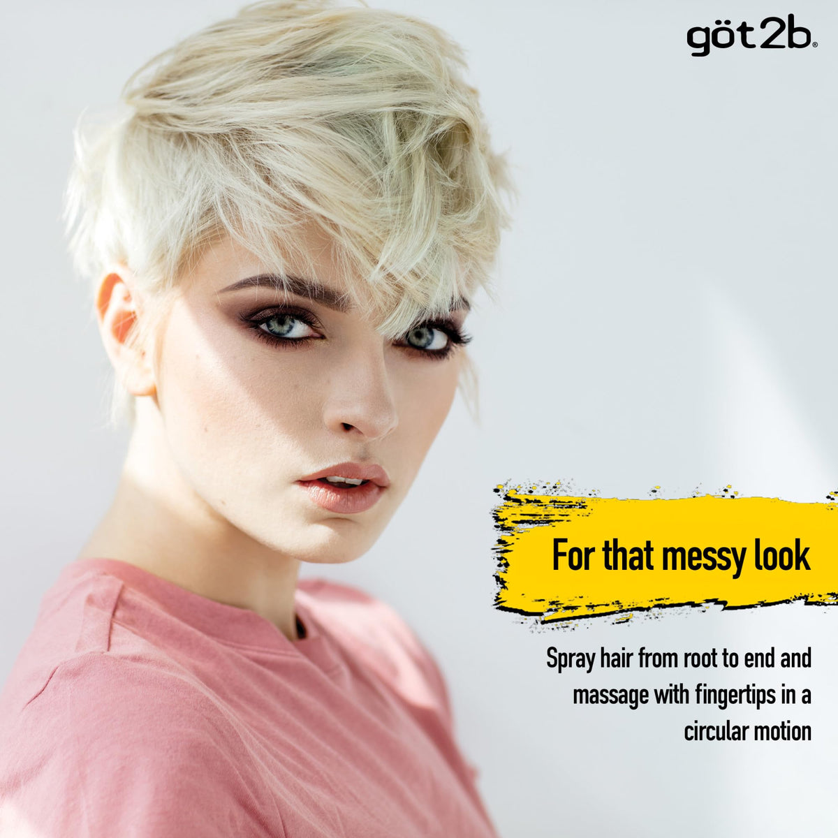 got2b used to create extreme spikes on model for lasting hold