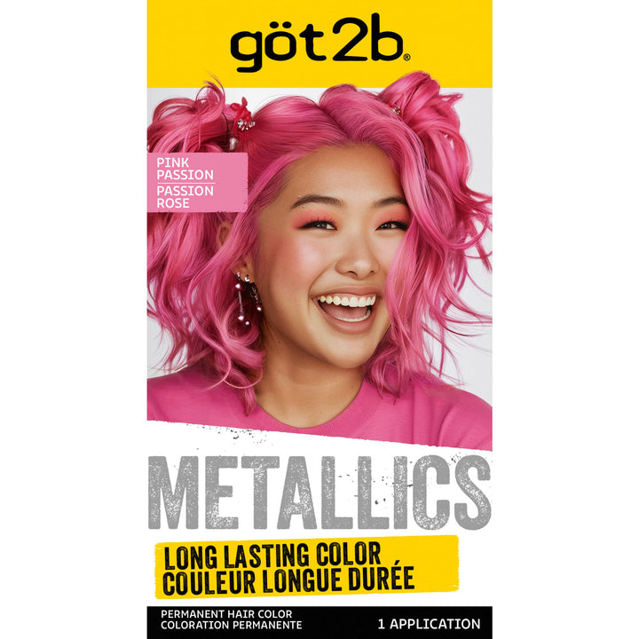Got2B front packaging showing M87 Pink Passion and metallic benefits