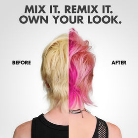 got2b mixing color cream with conditioner to create pastels