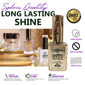 Gotti Nails applied on manicure showing high-gloss shine and chip resistance