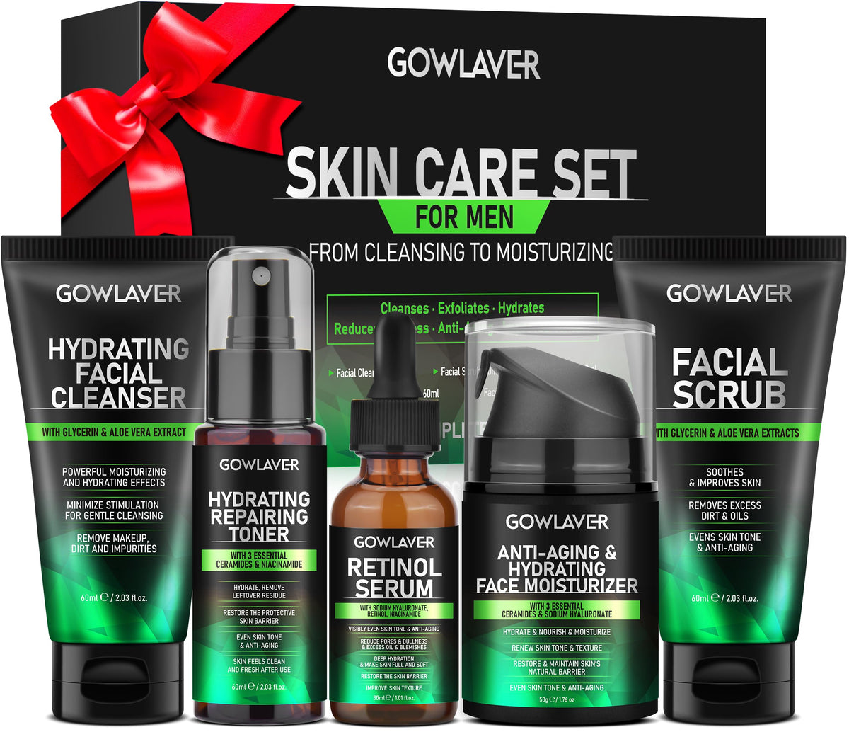 GOWLAVER front packaging showing the full five‑step set and gift appeal