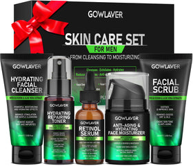 GOWLAVER front packaging showing the full five‑step set and gift appeal