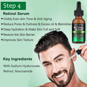 GOWLAVER retinol serum dropper showing precision and improved texture benefit
