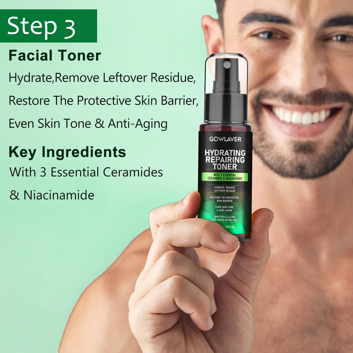 GOWLAVER scrub texture closeup revealing exfoliating grains for smoother skin