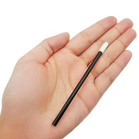 GoWorth brush beside ruler showing 3.55-inch length for travel convenience