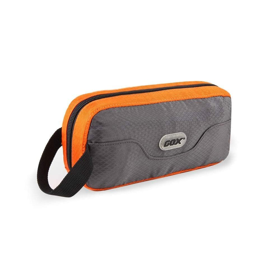 GOX front view showing compact orange grey design and quick packing benefit