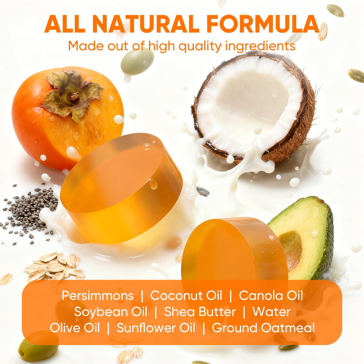 GPP persimmon soap close-up texture showing smooth, creamy surface