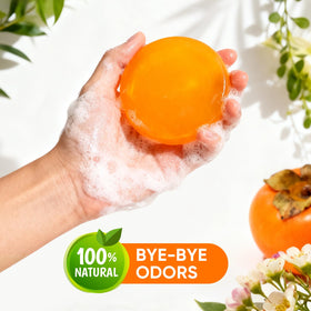 GPP persimmon soap family bathroom lifestyle promoting gentle daily use