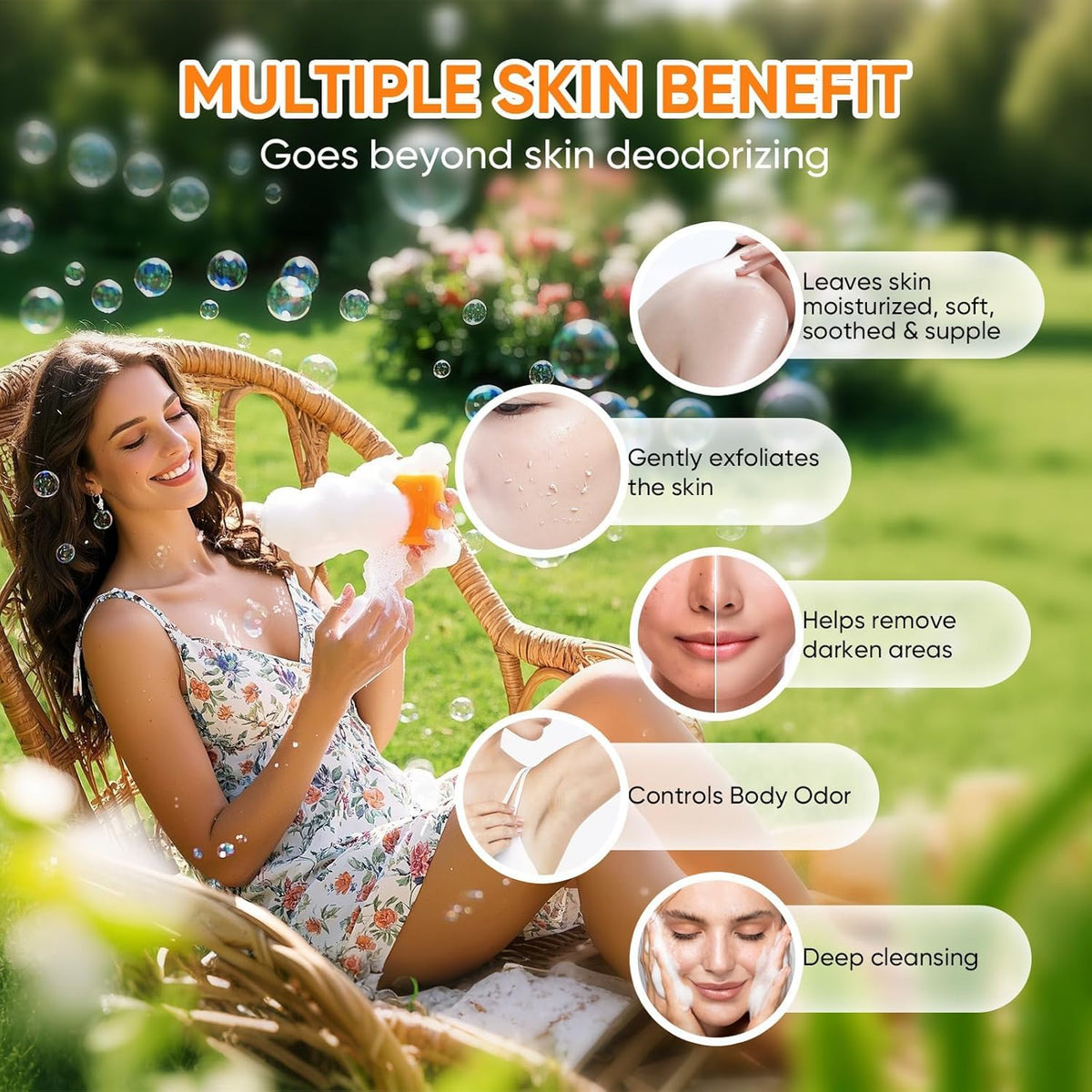 GPP persimmon soap ingredients label focusing on natural components