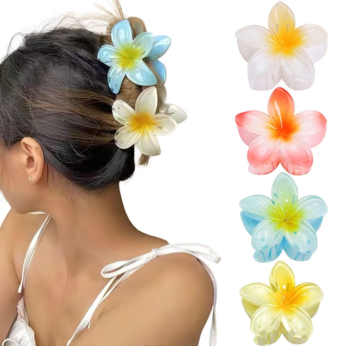 GQLV front view showing floral clips, durable hold and colorful design