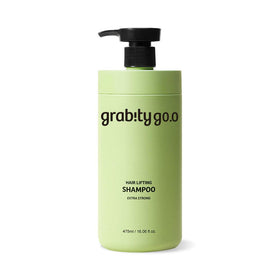 grab!ty bottle front packaging showing product name and strong-volume benefit
