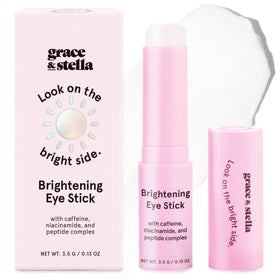 grace & stella front packaging of eye brightener stick showing compact design and convenience