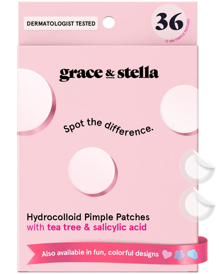 grace & stella front packaging showing 36-count and vegan badge benefit