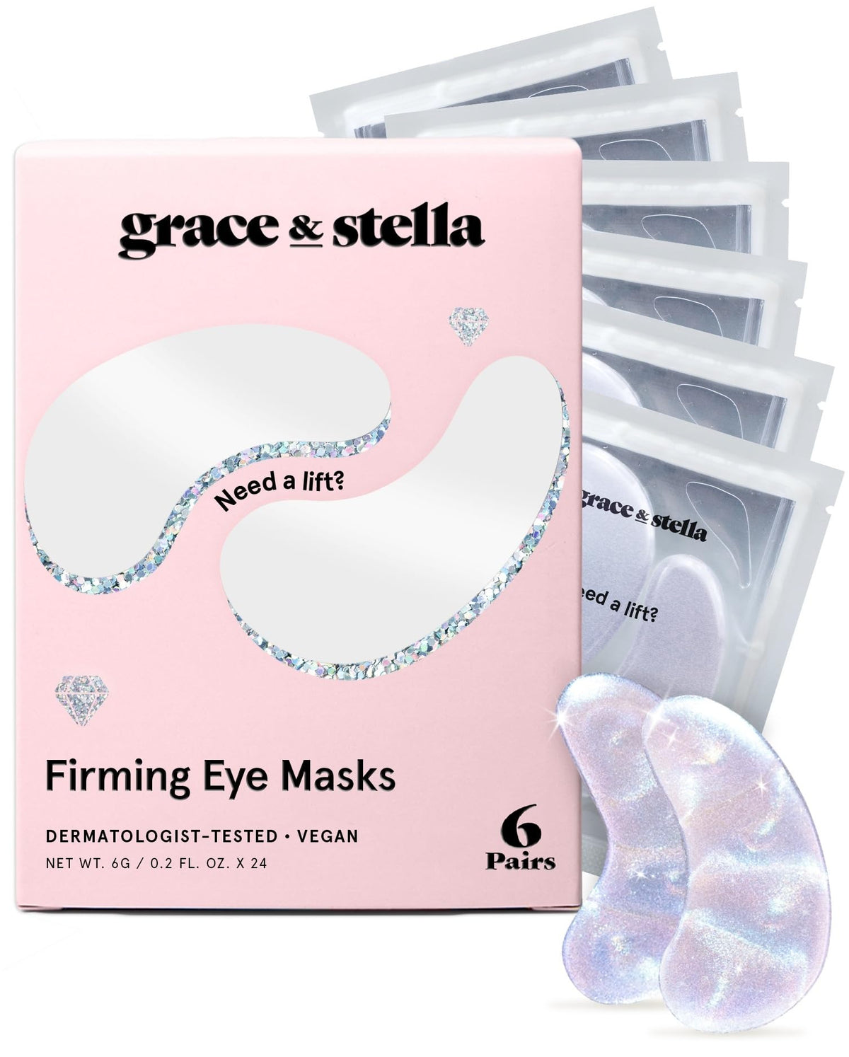 grace & stella front tub view showing packaging and benefit for travel