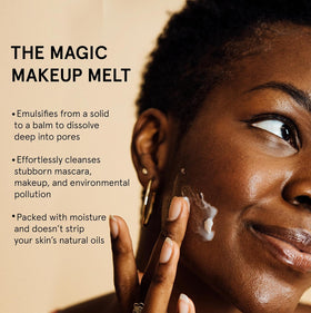 grace & stella hand applying balm demonstrating gentle massage technique and comfort