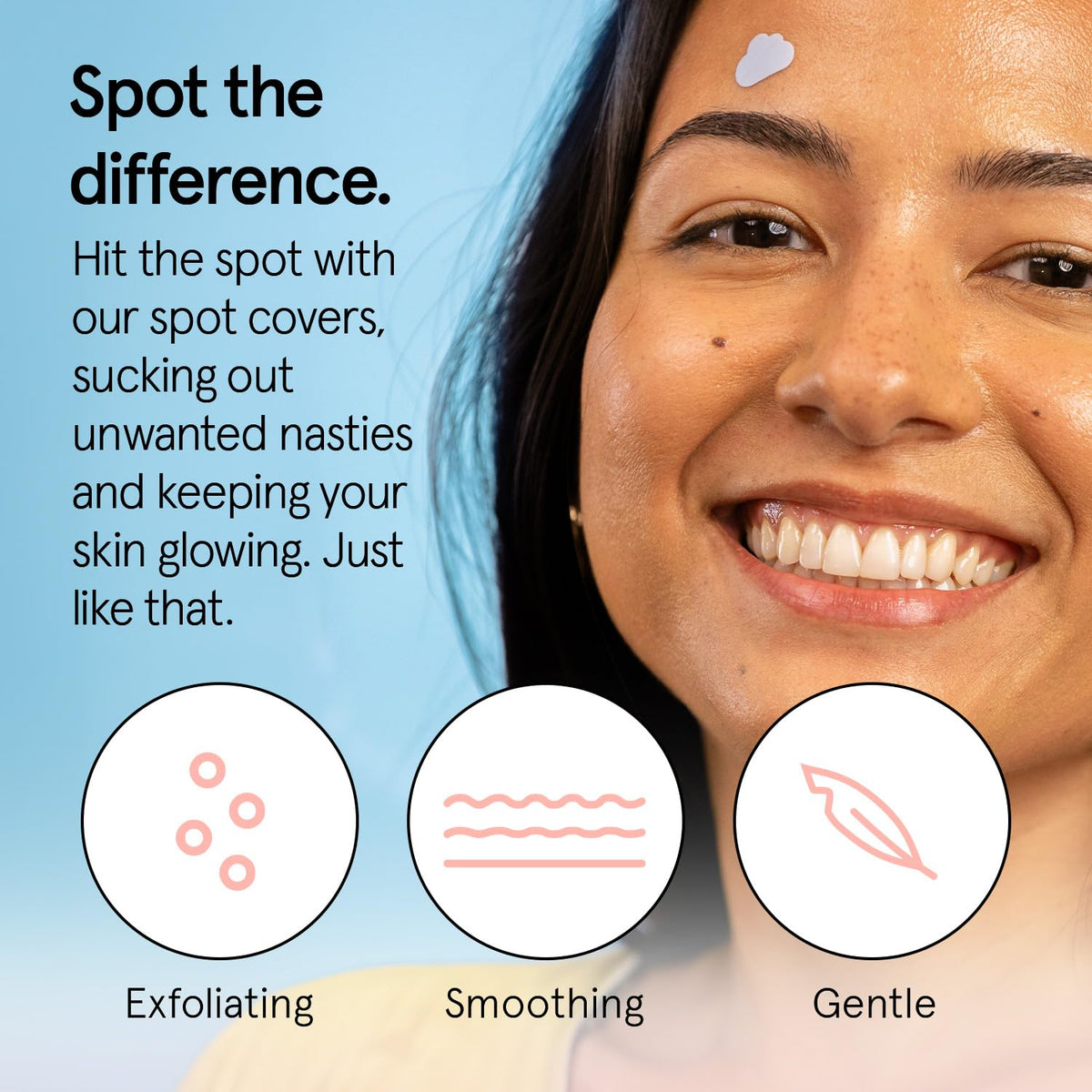 grace & stella open sheet close-up revealing adhesive hydrocolloid texture