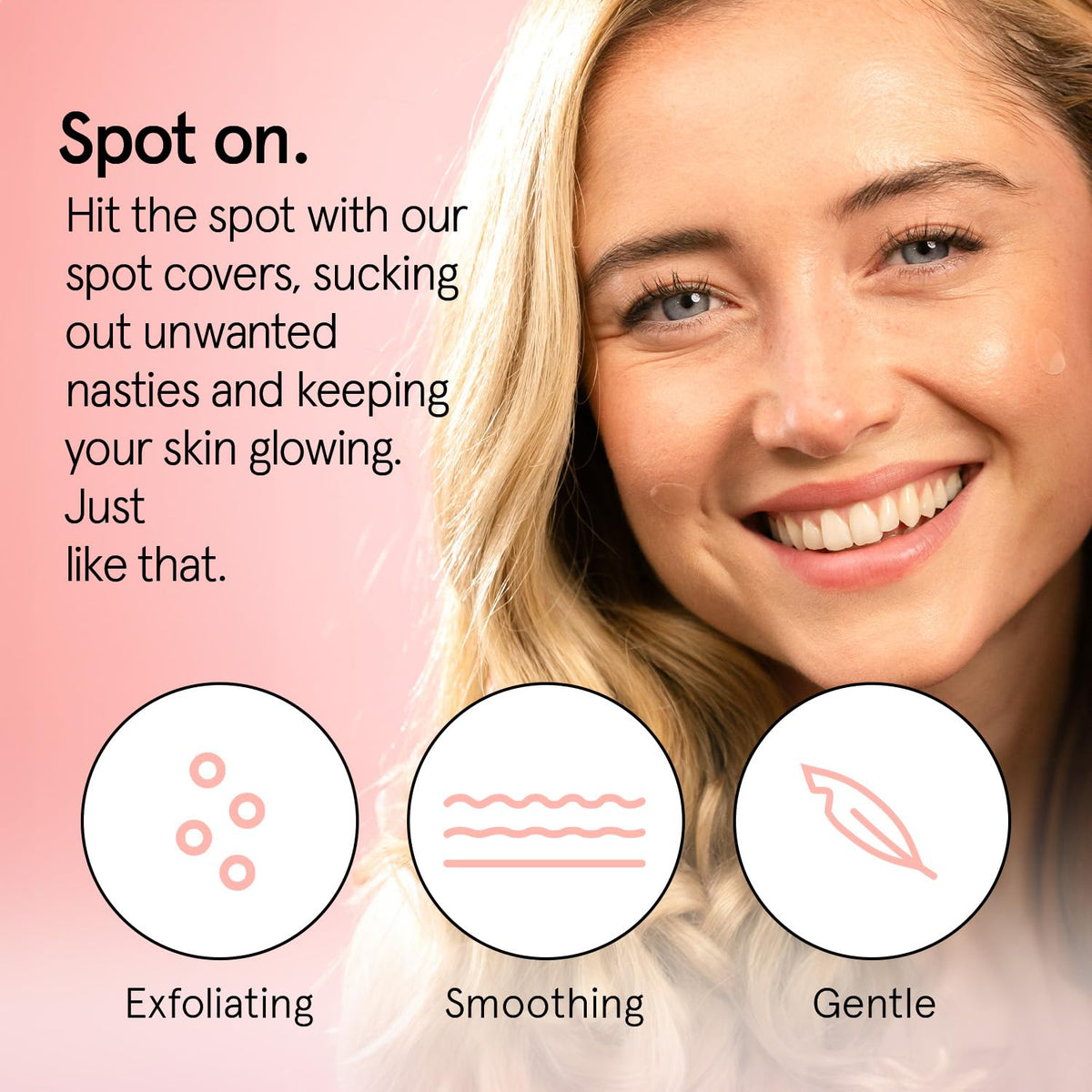 grace & stella close-up of patch texture demonstrating thin hydrocolloid benefits