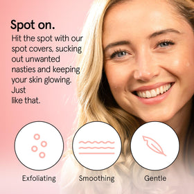 grace & stella close-up of patch texture demonstrating thin hydrocolloid benefits