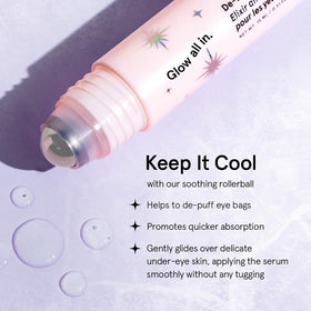 grace & stella serum texture on finger showing lightweight hydration
