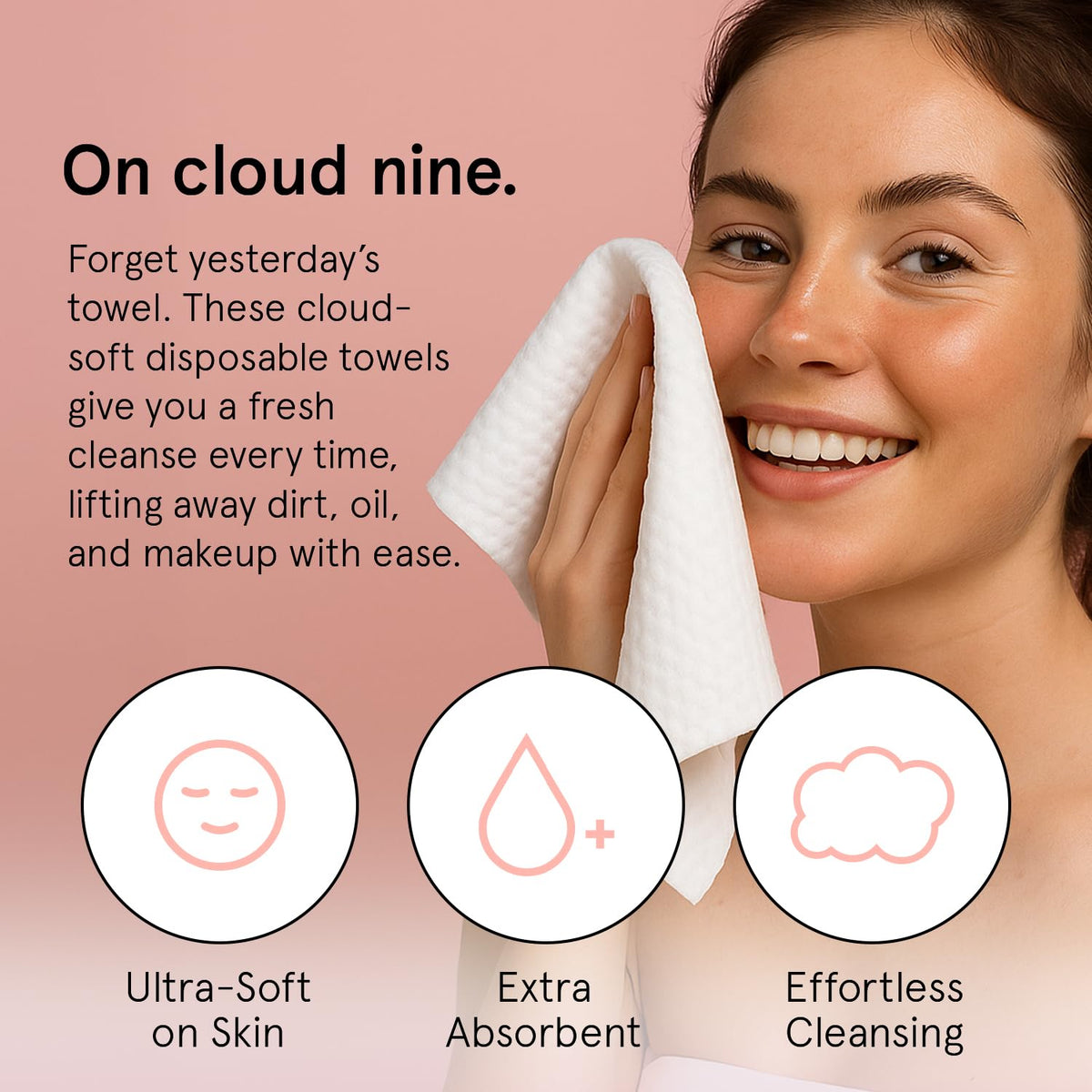 grace & stella unfolded XL towel showing full size for efficient cleansing