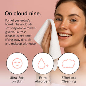 grace & stella unfolded XL towel showing full size for efficient cleansing