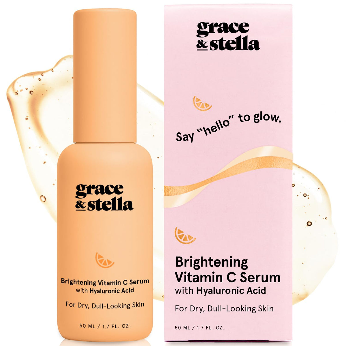 grace & stella front pump bottle showing clean packaging and easy dispensing