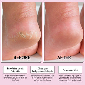 grace & stella close-up of bootie material and moisturizing liquid highlighting softening action
